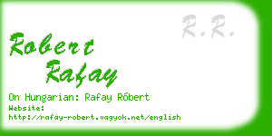 robert rafay business card
