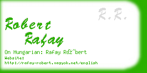 robert rafay business card